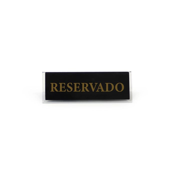 Placa Acrílica Reservado 12x4 cm - My Bar (24 Unidades) 11 Placa Acrílica Reservado 12x4 cm - My Bar (24 Unidades) 11
