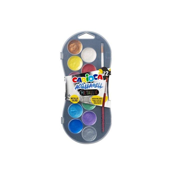 Carioca Estuche Acuarelas Metallic 12 Colores - 42407