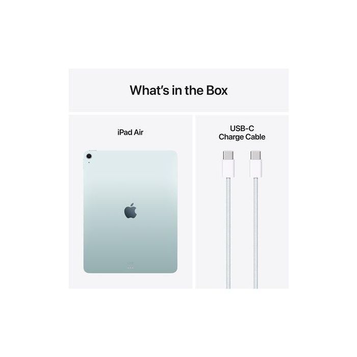 Apple MCNP4TY/A iPad Air 13" M3 Chip 256GB Wi-Fi Azul con Pantalla Liquid Retina, Cámara Frontal Horizontal 12MP y Neural Engine 3 Apple MCNP4TY/A iPad Air 13" M3 Chip 256GB Wi-Fi Azul con Pantalla Liquid Retina, Cámara Frontal Horizontal 12MP y Neural Engine 3