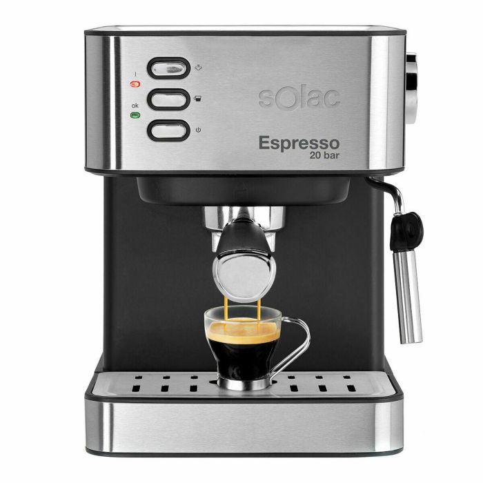 Cafetera Express Solac CE4481 Negro Acero 850 W Cafetera Express Solac CE4481 Negro Acero 850 W