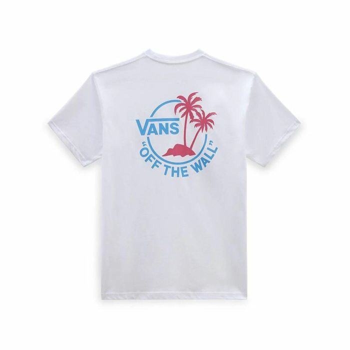 Camiseta de Manga Corta Hombre Vans Classic Mini Dual Palm Blanco 1