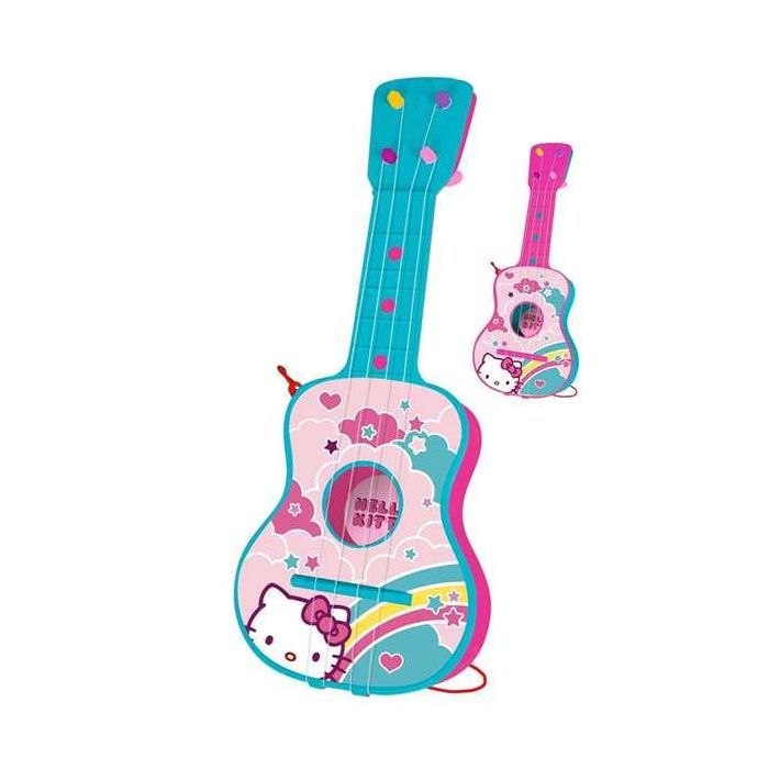 Guitarra 4 cuerdas, en estuche hello kitty 1