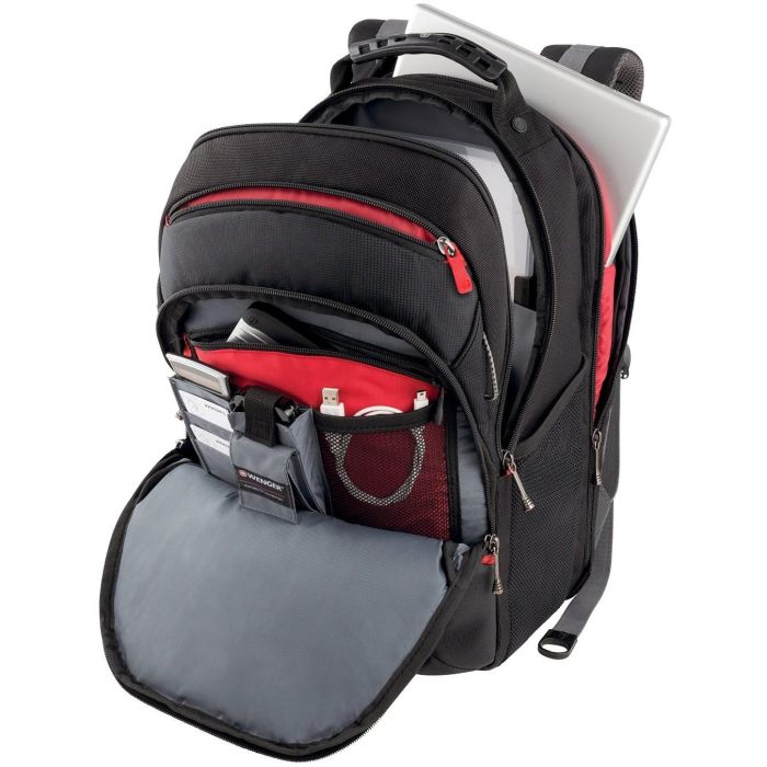 WENGER Legacy Notebook Rucksack fuer 35,8 bis 39,6cm 14,1 bis 15,6Zoll Tablet, Laptop schwarz grau 3 WENGER Legacy Notebook Rucksack fuer 35,8 bis 39,6cm 14,1 bis 15,6Zoll Tablet, Laptop schwarz grau 3