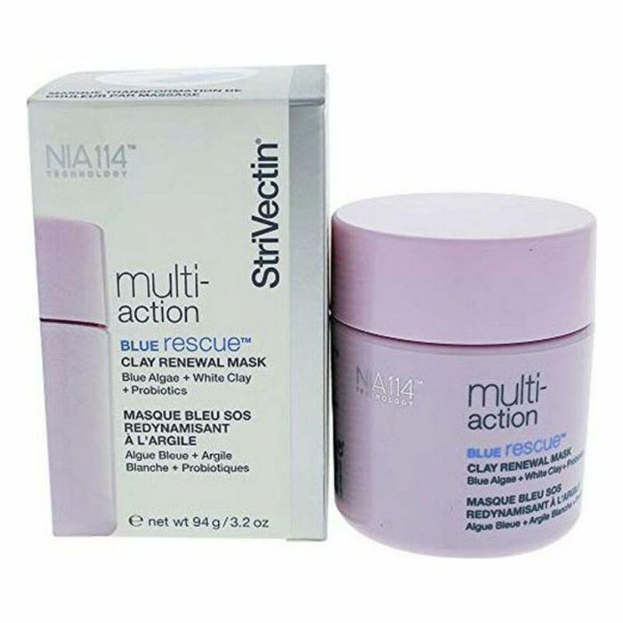 StriVectin Mascarilla MULTI-ACCIÓN de Rescate Azul Facial Anti-edad Purificante Hidratante Poros y Líneas de Expresión 94g