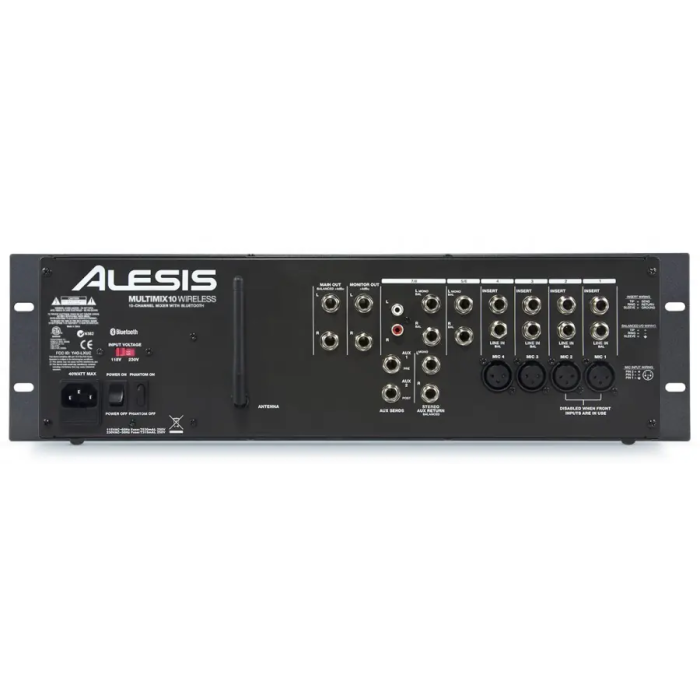 Alesis MMA10 Mezclador de 10 Canales con Bluetooth Inalámbrico Montaje en Rack 1