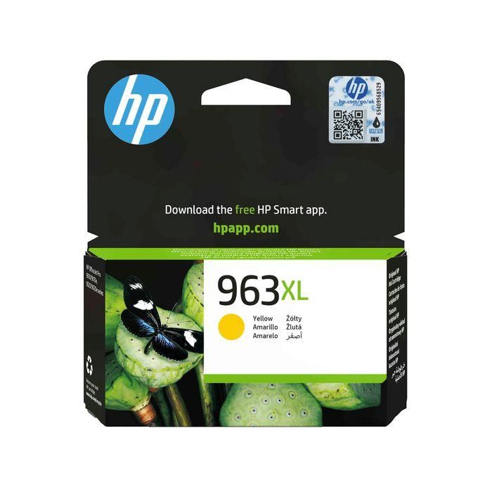 HP 963 XL Tinta Original Amarilla, 1600 páginas, para OfficeJet Pro 9010, 9020, 9022, 9023, 9025