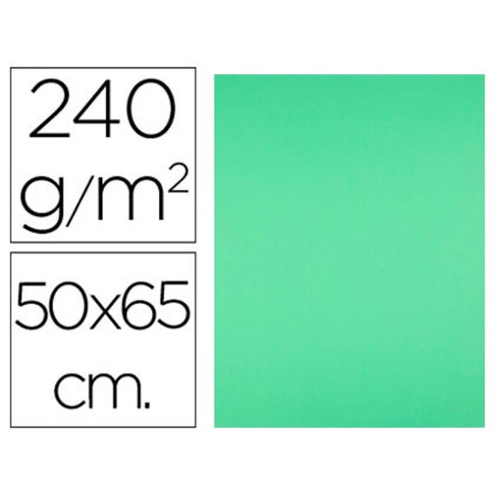 Cartulina Liderpapel 50x65 cm 240 gr-M2 Verde Pistacho Paquete De 25 Hojas