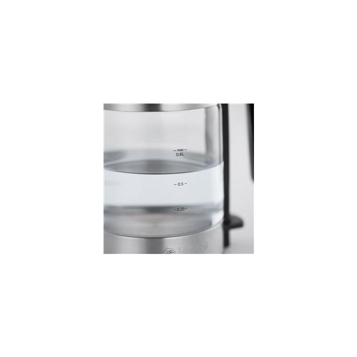 Russell Hobbs 24191-70 Hervidor de Vidrio Compact Home, Acero Inoxidable y Luz Indicadora Azul 5