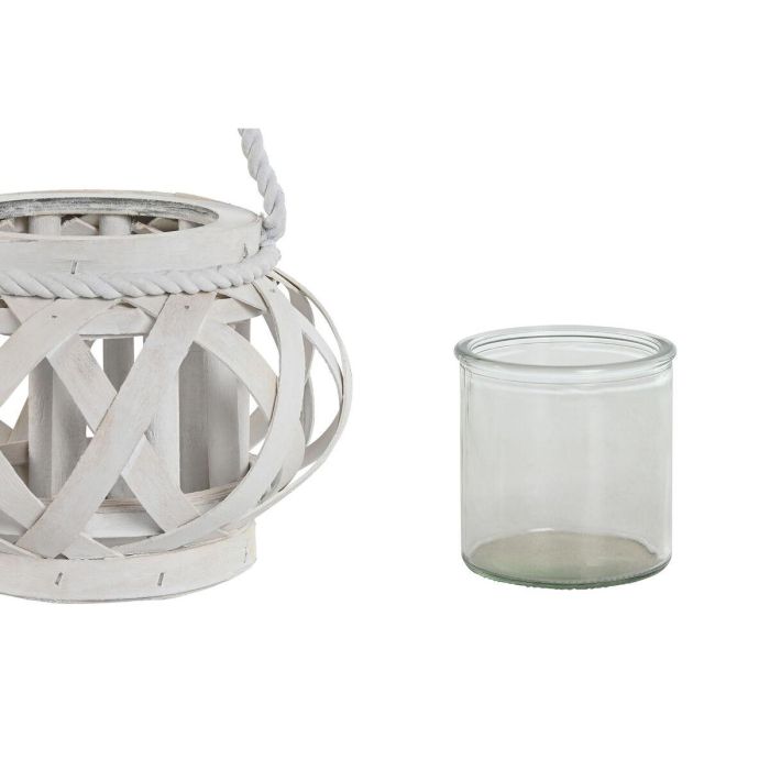 Portavela Shabby DKD Home Decor Blanco 18 x 13 x 18 cm 1 Portavela Shabby DKD Home Decor Blanco 18 x 13 x 18 cm 1