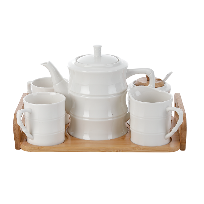 Cafe Basicos DKD Home Decor Blanco 20 x 18.5 x 31 cm Set de 6 Cafe Basicos DKD Home Decor Blanco 20 x 18.5 x 31 cm Set de 6
