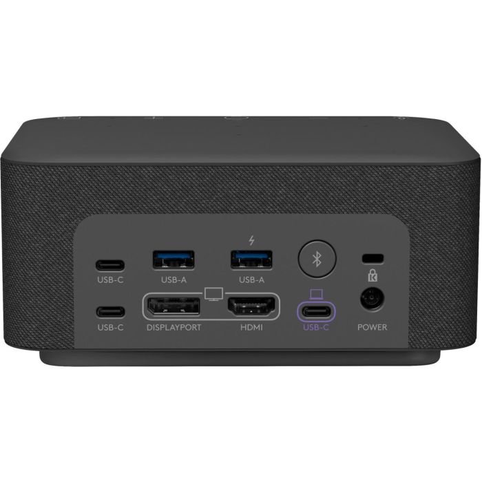 Logitech Logi Dock para UC, Estación de Acoplamiento USB-C, 4K Ultra HD, Altavoces, Grafito 2