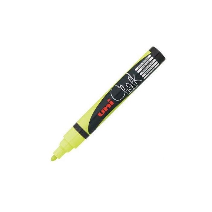 Uniball Marcador De Tiza Líquida Chalk Pwe-5M Amarillo Flúor Caja 6 Ud Uniball Marcador De Tiza Líquida Chalk Pwe-5M Amarillo Flúor Caja 6 Ud