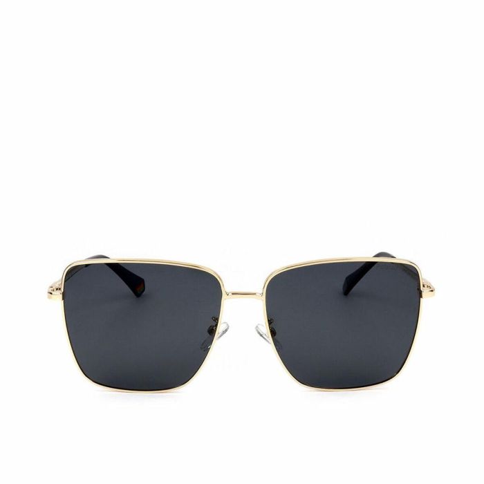Polaroid 6164/G/S - Gafas de sol para mujer, forma cuadrada, acero inoxidable, 145 mm 1