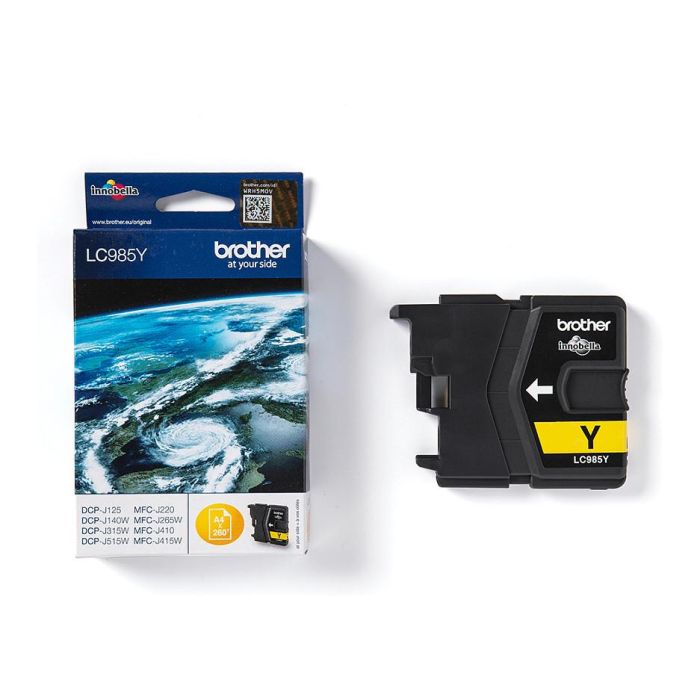 Brother LC-985Y Tinta Amarilla Tinta a base de pigmentos Rendimiento 260 páginas Compatible con DCP-J515W DCP-J125 DCP-J140W DCP-J315W MFC-J265W MFC-J410 MFC-J415W 1 Unidad 2