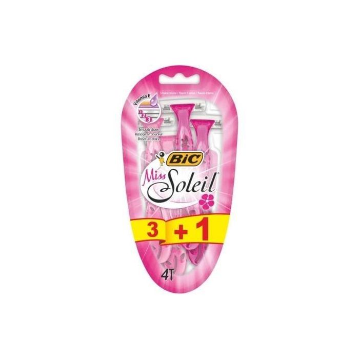 Cuchilla de Depilar Bic Miss Soleil / 4 uds Cuchilla de Depilar Bic Miss Soleil / 4 uds