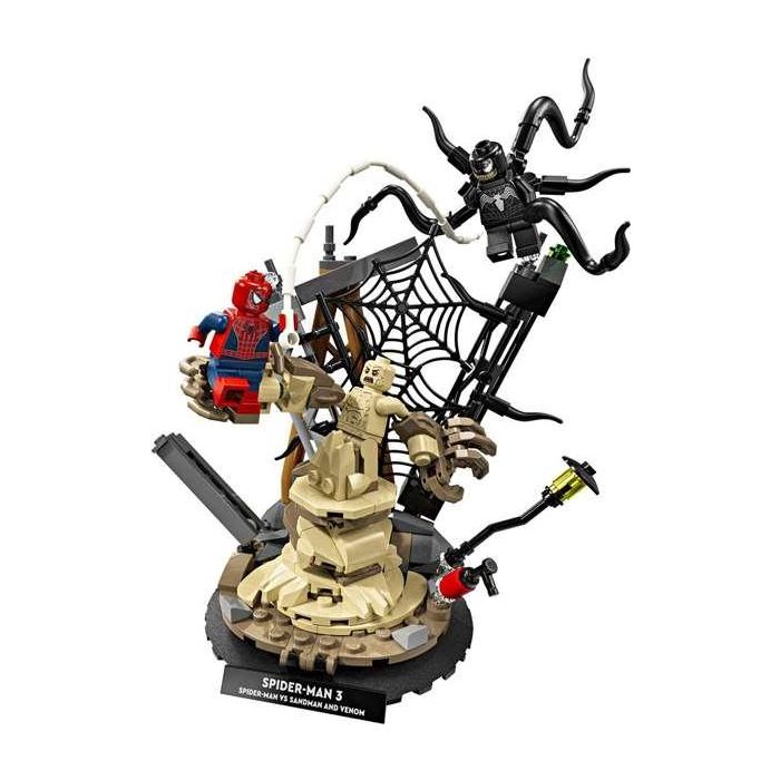 Juego de construccion batalla legendaria spider-man vs. sandman lego super heroes marvel 3