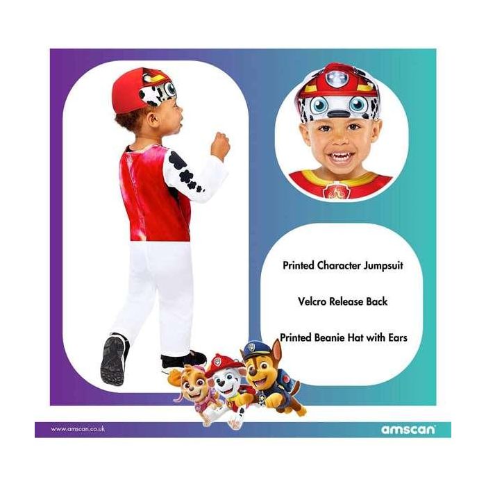 Paw Patrol Disfraz Marshall para Bebé Niño 18-24 Meses 5 Paw Patrol Disfraz Marshall para Bebé Niño 18-24 Meses 5
