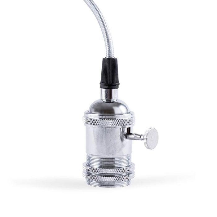 Pendel E27 Cable 1000Mm 0,75Mm Tela - Rosetón SC-MPL003 [SC-MPL003] 1