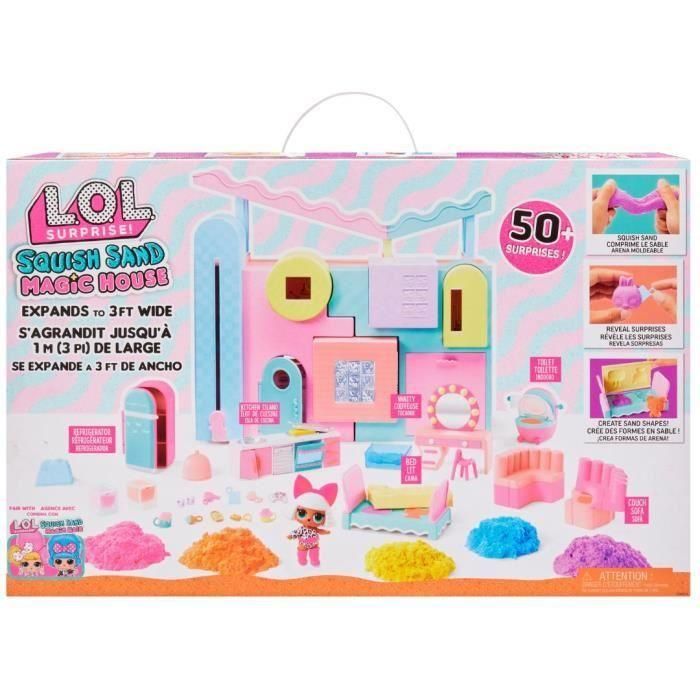 LOL Surprise - Dollhouse Squish Sand - Arena mágica reutilizable - Para muñecas de 7,5 cm 1