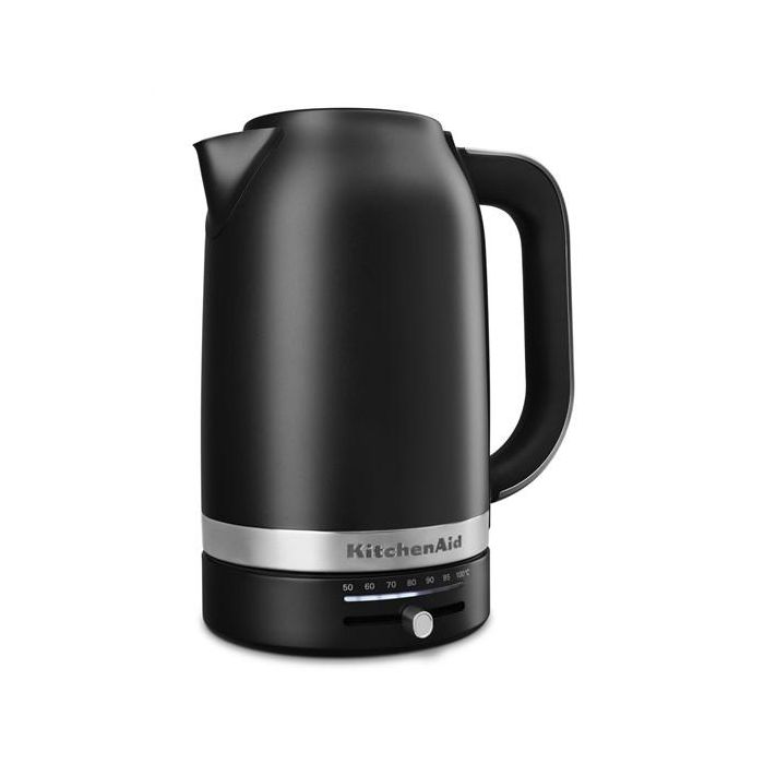 Kitchenaid Hervidor de Agua Control de Temperatura 1,7 L Negro Mate, Calentamiento Preciso, 7 Posiciones Kitchenaid Hervidor de Agua Control de Temperatura 1,7 L Negro Mate, Calentamiento Preciso, 7 Posiciones