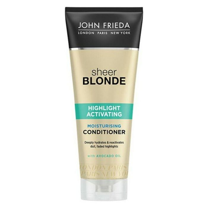 John Frieda SHEER BLONDE Acondicionador Hidratante y Nutritivo para Cabellos Rubios - Revitaliza y Activa Reflejos con Brillo Profundo 250 ml