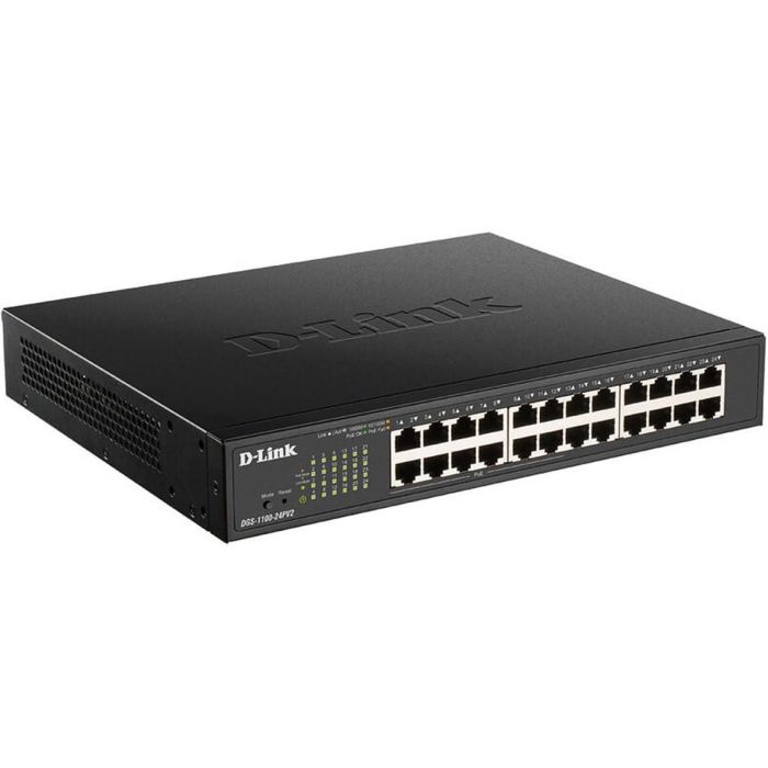 D-Link Switch Gestionado de 24 Puertos 10/100 con 12 Puertos PoE Gigabit Ethernet 1