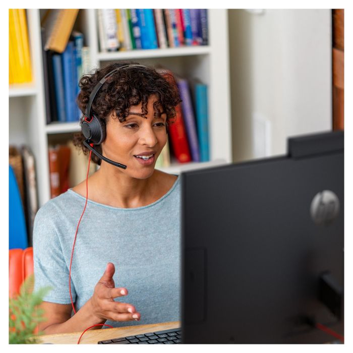 HP Poly Blackwire 5220 Auriculares USB-C + 3.5mm Plug + Adaptador USB-C/A Negros (207586-201/207576-201) 6