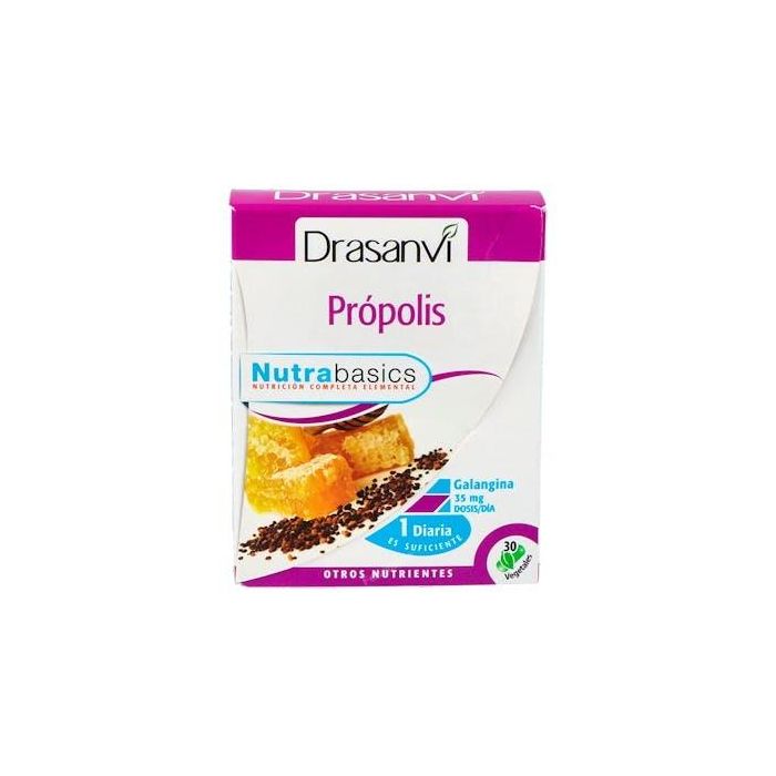 Nutrabasics Própolis Estandarizado 30 Cápsulas que Ayudan a las Defensas y el Sistema Inmunitario