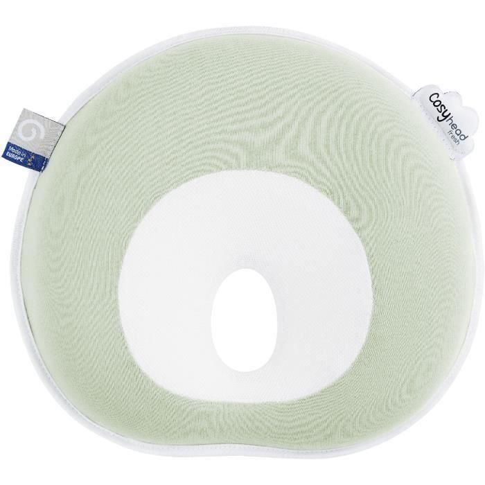 Babymoov BAB3661276188624 Reposacabezas Bebé Cosyhead Soporte Morfológico Algodón Orgánico Oeko-Tex Verde Salvia