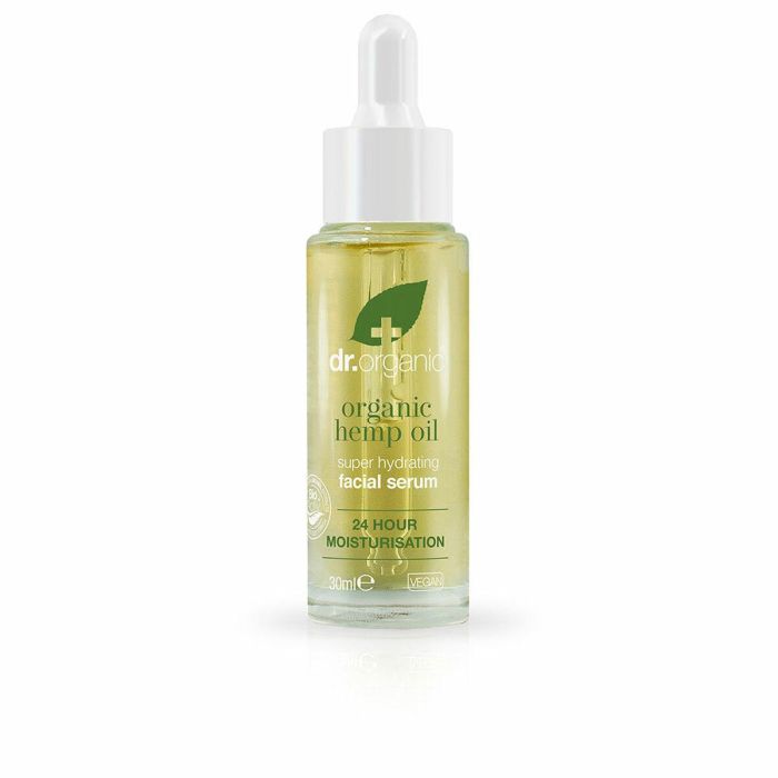 Dr. Organic Sérum Facial de Cáñamo 30 ml - Hidratación Profunda 24h con Ácido Hialurónico