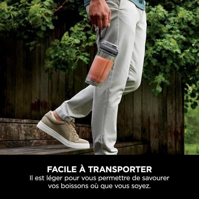 Ninja BC251EULD Licuadora Portátil Inalámbrica Blast Max con Vaso de 530 ml, Batería 2h y Libre de BPA - Gris 4