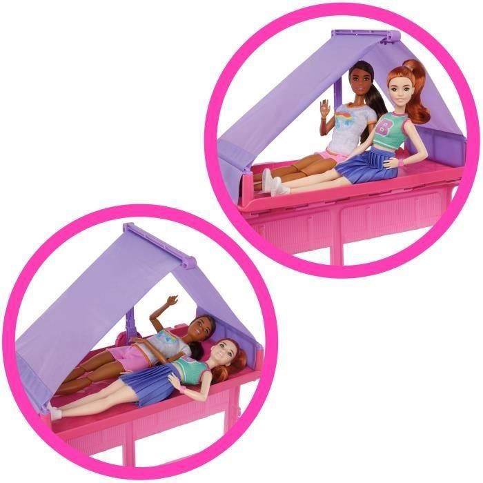 Mattel Supercaravana Barbie 2025: Aventuras con 7 zonas de juego, más de 6 accesorios. Edad mínima 3 años. 88x37.3x52.4 cm 3