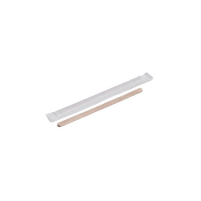 Paletina De Madera 140x5x1 mm En Funda De Papel Individual -Caja 500U- Paletina De Madera 140x5x1 mm En Funda De Papel Individual -Caja 500U-