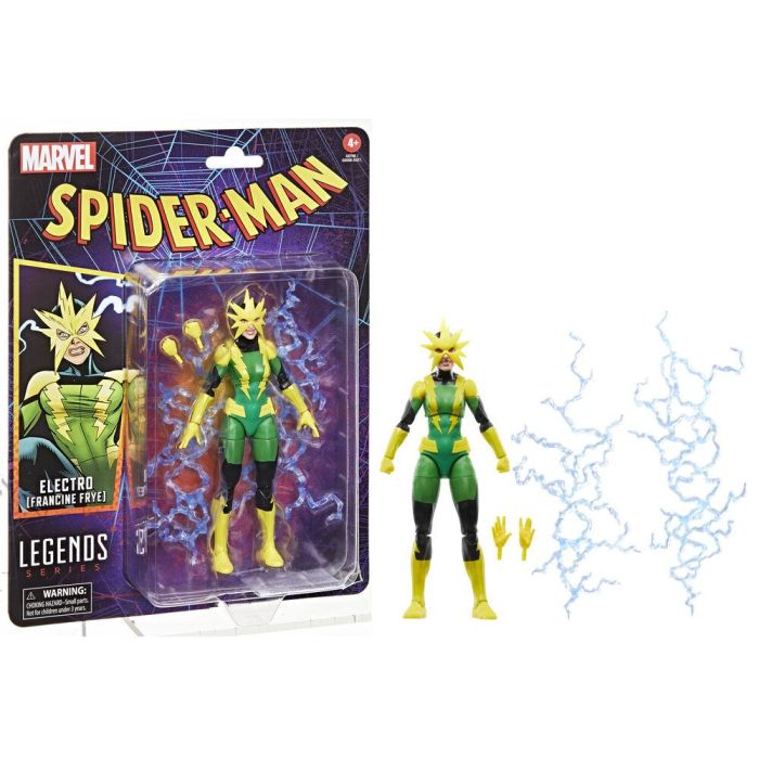 HASBRO Figura Articulada Marvel Spider-Man Electro Francine Frye 15cm con Accesorios