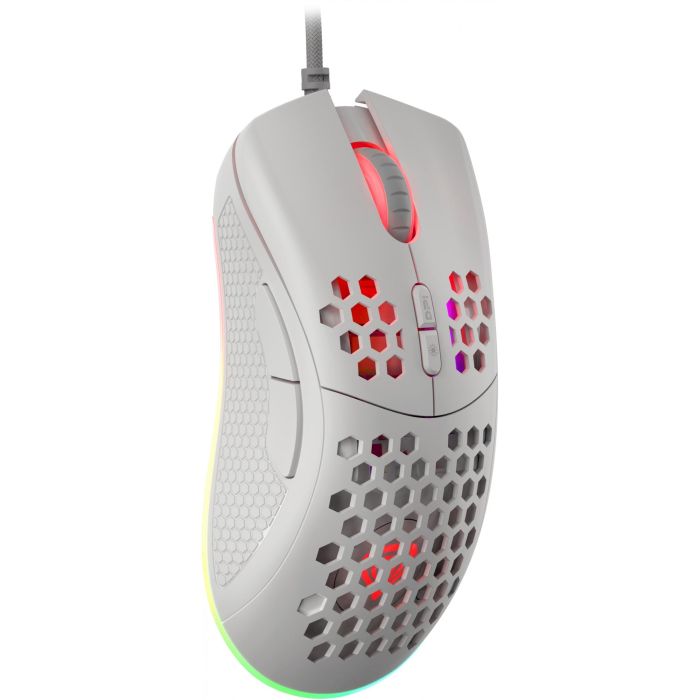 GENESIS Krypton 555 Ratón Gaming Óptico Ultraligero 8000 DPI, 7 Botones Programables, RGB, Ergonómico, USB, Blanco 1 GENESIS Krypton 555 Ratón Gaming Óptico Ultraligero 8000 DPI, 7 Botones Programables, RGB, Ergonómico, USB, Blanco 1