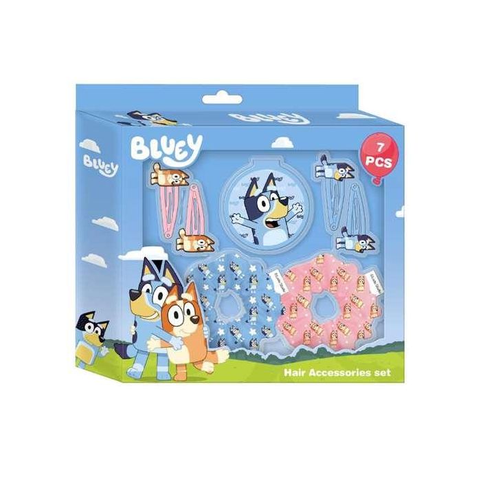 Set de belleza accesorios 7 piezas bluey 1 Set de belleza accesorios 7 piezas bluey 1