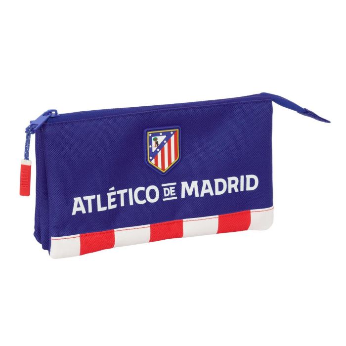 Portatodo Triple Atlético Madrid Azul Blanco Rojo 22 x 12 x 3 cm 0 Portatodo Triple Atlético Madrid Azul Blanco Rojo 22 x 12 x 3 cm 0