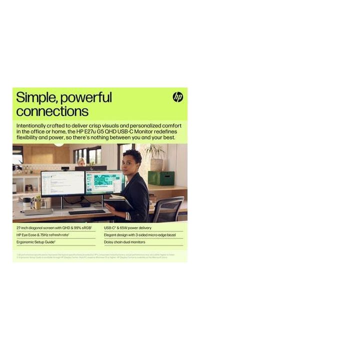 HP E27u G5 QHD USB-C PVC Free Monitor 9 HP E27u G5 QHD USB-C PVC Free Monitor 9