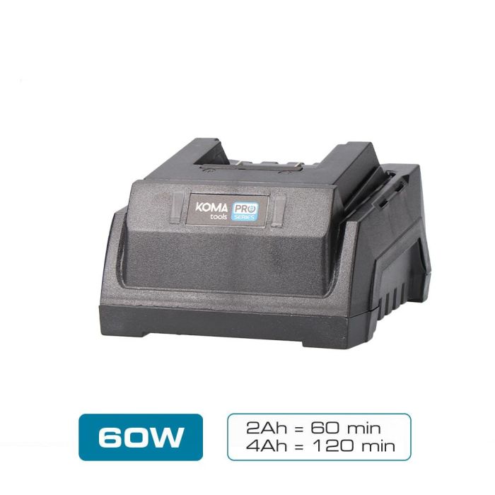 Cargador de bateria 60 W koma tools