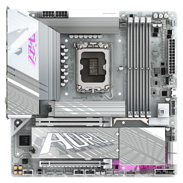 Gigabyte Placa Base Z890M AORUS ELITE WIFI7 ICE Z890M A Elite WF7 ICE LGA 1851 DDR5 ATX 1