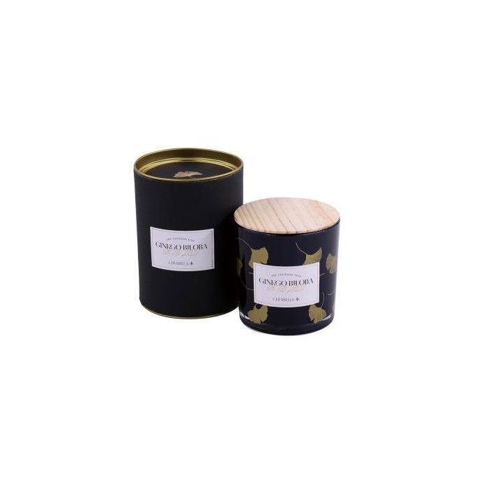 Vela Vaso Ginkvas Ginkgo Biloba Perf. 10X10Cm 1Ud. Vela Vaso Ginkvas Ginkgo Biloba Perf. 10X10Cm 1Ud.