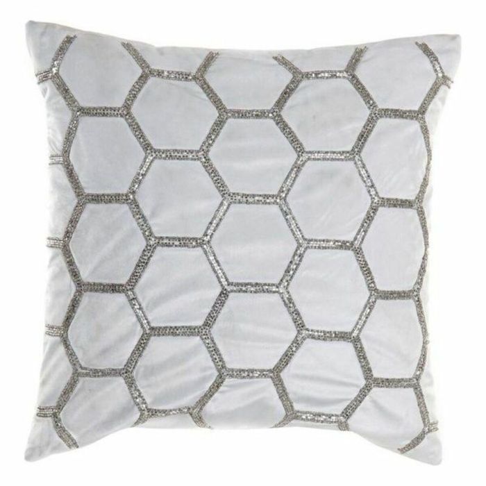 Cojín DKD Home Decor Terciopelo Geométrico (45 x 45 cm) Cojín DKD Home Decor Terciopelo Geométrico (45 x 45 cm)