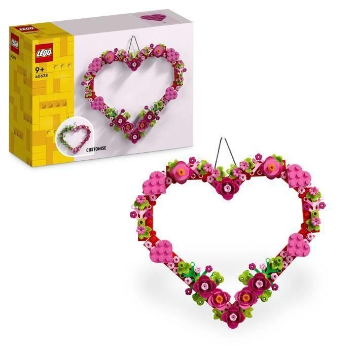 LEGO 40638 Decoración en Forma de Corazón - Juguete para Niños a Partir de 9 Años