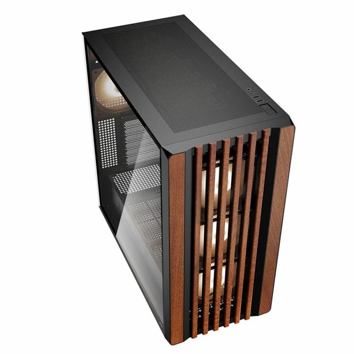 Sharkoon REBEL C70G RGB - Torre Gaming Full Tower con Panel Frontal de Madera, Cristal Templado y 4 Ventiladores RGB Negro 4 Sharkoon REBEL C70G RGB - Torre Gaming Full Tower con Panel Frontal de Madera, Cristal Templado y 4 Ventiladores RGB Negro 4