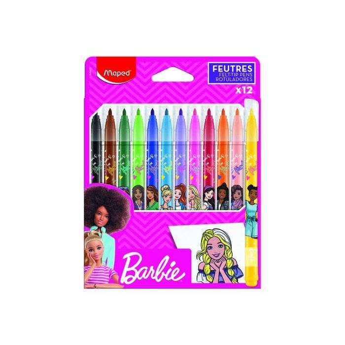 Rotulador Maped Barbie Estuche De 12