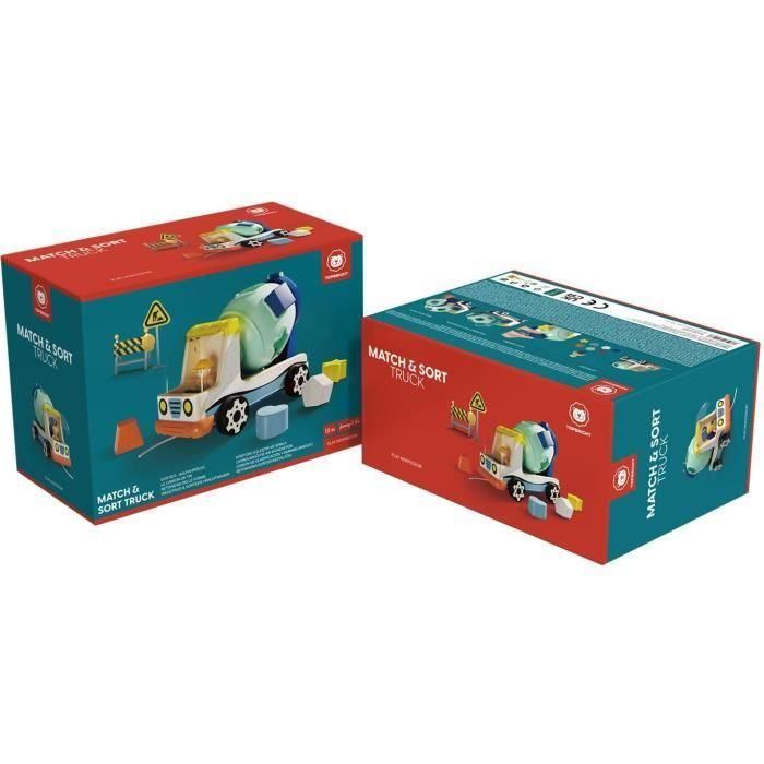 Vehículo de Construcción para Clasificación - TOP BRIGHT - Colores - Formas - Tambor Mezclador de Hormigón - 360 Grados 1 Vehículo de Construcción para Clasificación - TOP BRIGHT - Colores - Formas - Tambor Mezclador de Hormigón - 360 Grados 1