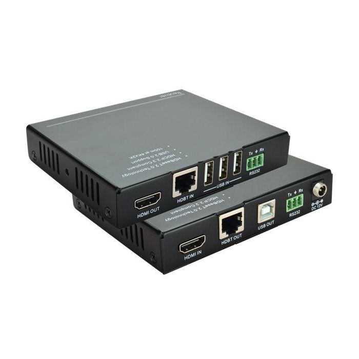 Vivolink Extensor KVM HDBaseT Transmisor/Receptor HDMI 2.0, 3x USB 2.0, IR, RS232, PoH48, 100m 4K 60Hz Vivolink Extensor KVM HDBaseT Transmisor/Receptor HDMI 2.0, 3x USB 2.0, IR, RS232, PoH48, 100m 4K 60Hz