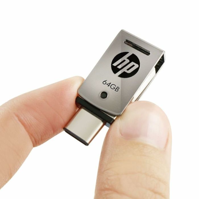 Memoria USB HP HPFD5000M-64 Acero 64 GB 2