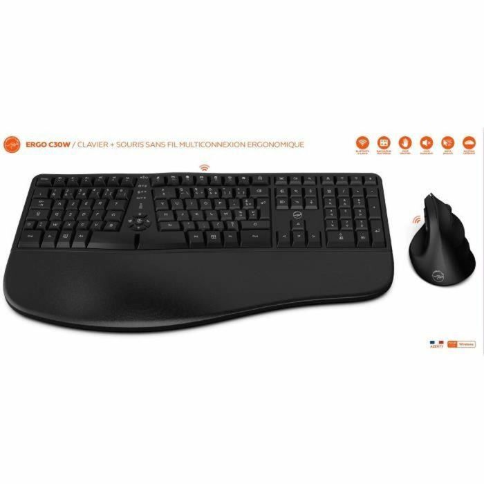 Mobility Lab C30W Conjunto de Teclado y Ratón Inalámbricos Ergonómicos Negro para Escritorio y Oficina 6 Mobility Lab C30W Conjunto de Teclado y Ratón Inalámbricos Ergonómicos Negro para Escritorio y Oficina 6