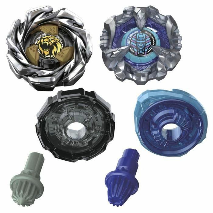 Hasbro Beyblade X Dual Pack Top Cowl Sphinx 1-80GF y Crest Leon 7-60GN - 8 años 8
